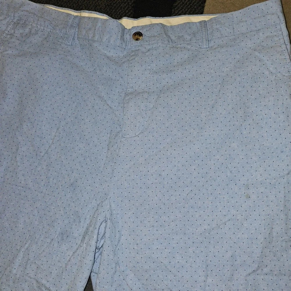 Old Navy Ultimate Slim Shorts Mens 44 Blue Micro Dot Good